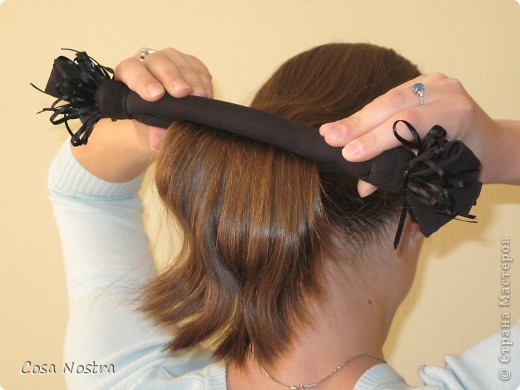 Замечательная вязаная заколка для укладки волос "Софиста твиста"