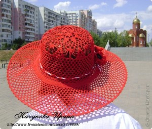 Вязаная шляпа Качуковой Ирины